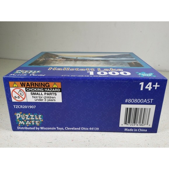 Puzzle Mate Landscape 1000 Piece Jigsaw Puzzle - Hallstatt Lake  27" X 20" NIB - Picture 7 of 7